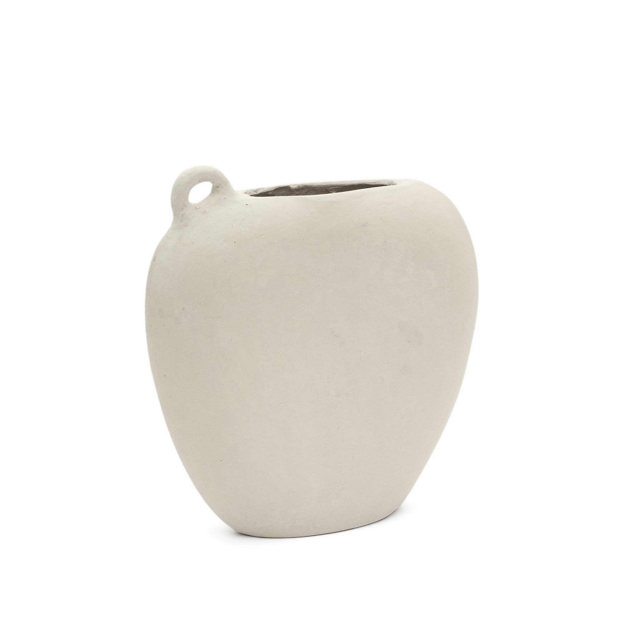 Neti белая ваза из папье-маше, 37 см La Forma (ex Julia Grup)