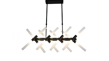 Потолочная люстра   Lumina Deco LDP 6036-16 BK