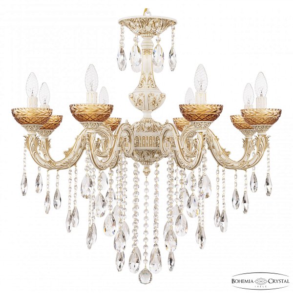 Люстра хрустальная AL79101/8/250 B WMG P Amber/M-1F Bohemia Ivele Crystal