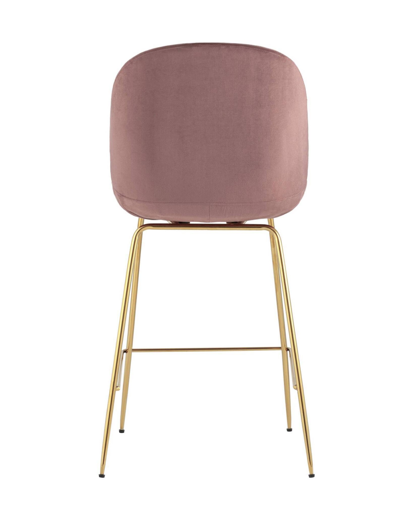 Стул полубарный Beetle со спинкой темно-розовый Stool Group