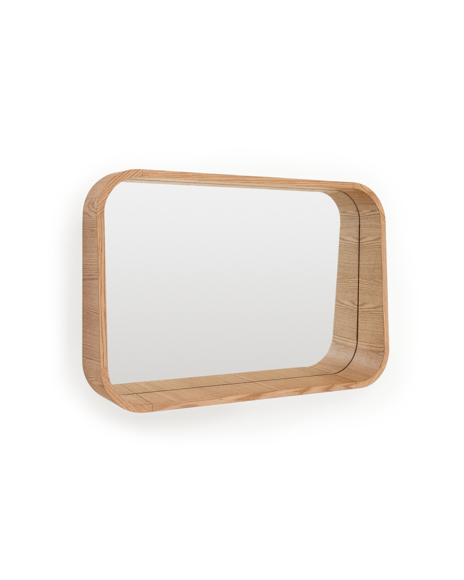 Salaya Зеркало в раме из ламинированной фанеры ясеня в натуральной отделке, 90 x 60 La Forma (ex Julia Grup)