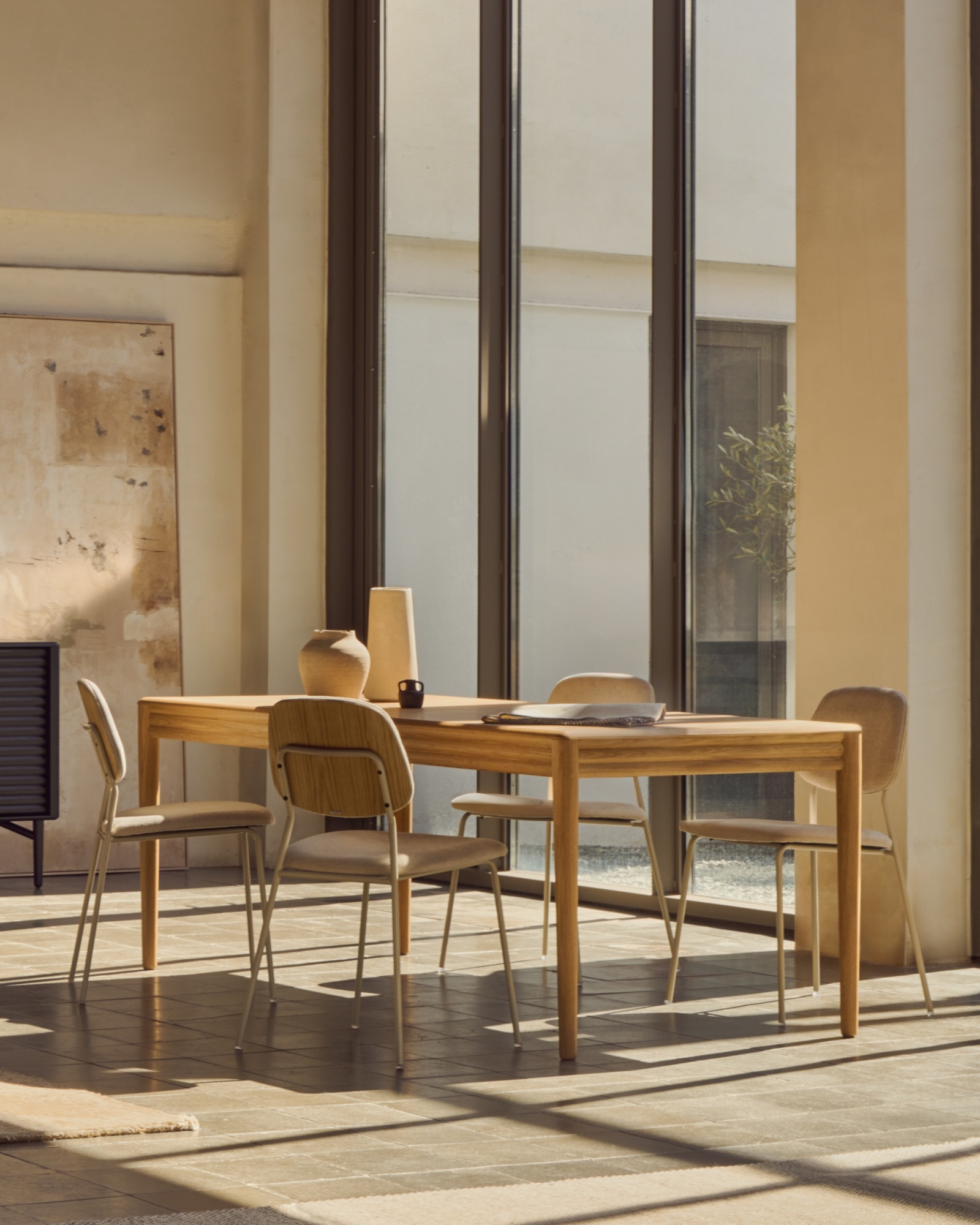 Раздвижной стол Lenon из натурального массива дуба и шпона 200(280)x90 La Forma (ex Julia Grup)