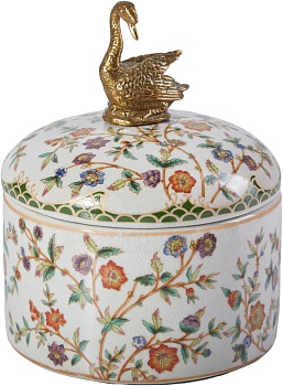 Шкатулка с лебедем Glasar B492C/X2178