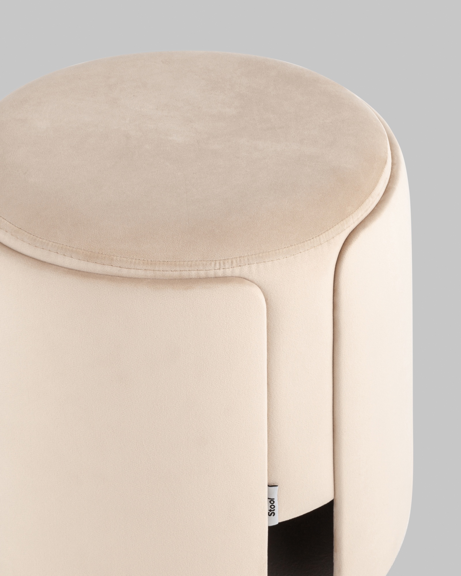 Пуф Taks велюр молочный Stool Group