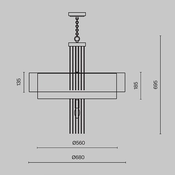 Подвесной светильник Maytoni MOD151PL-05G