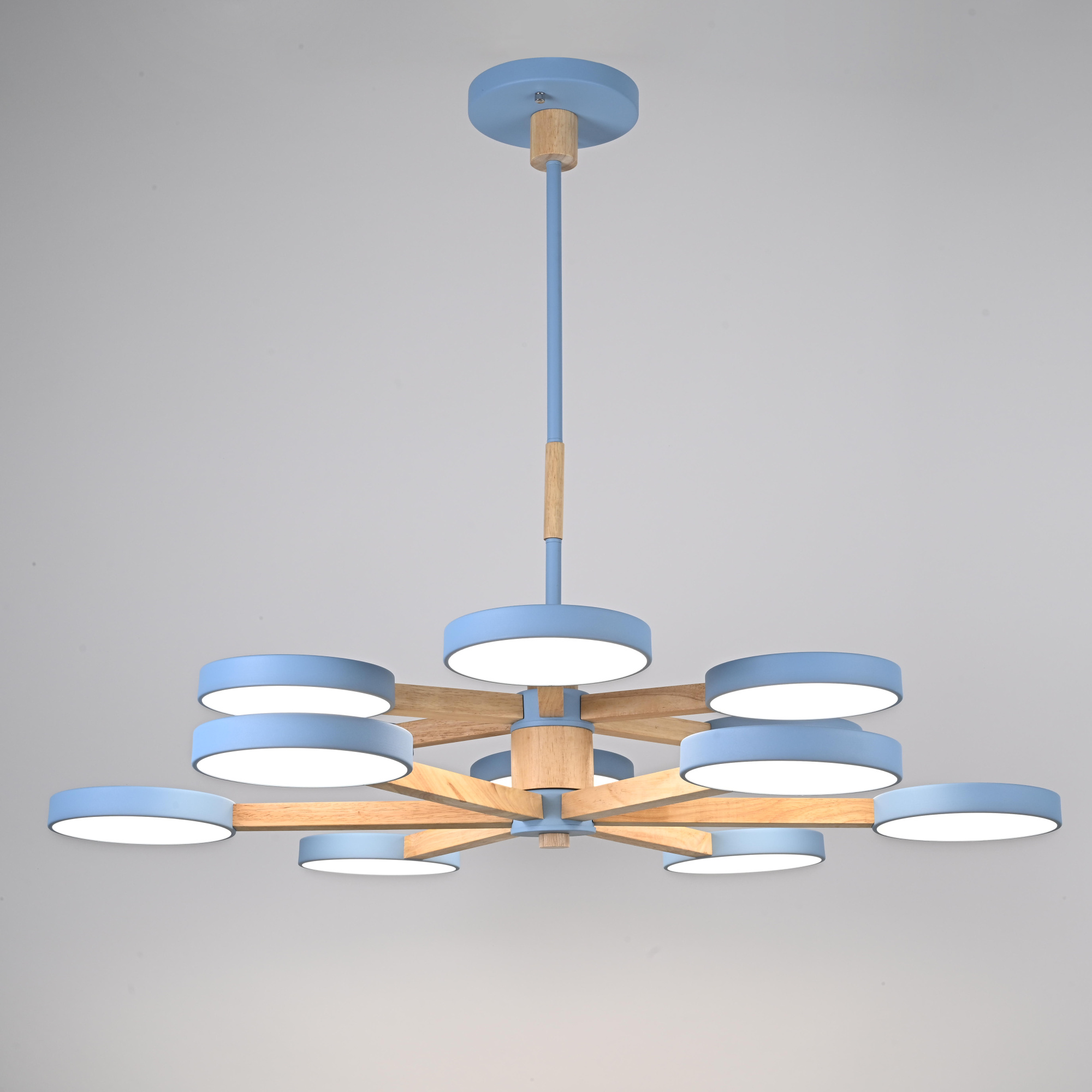 Подвесная люстра TURNA DBL L12 Blue by ImperiumLoft