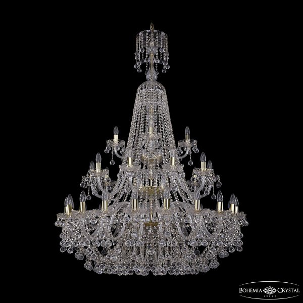 Люстра хрустальная 1409/20+10+5/400/XL-159/3d G