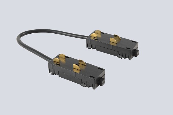 Соединитель угловой для шинопровода 220V Crystal Lux CLT 0.205 04 BL