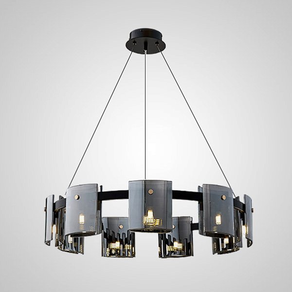 Подвесная люстра JANICE D80 Black Grey by ImperiumLoft