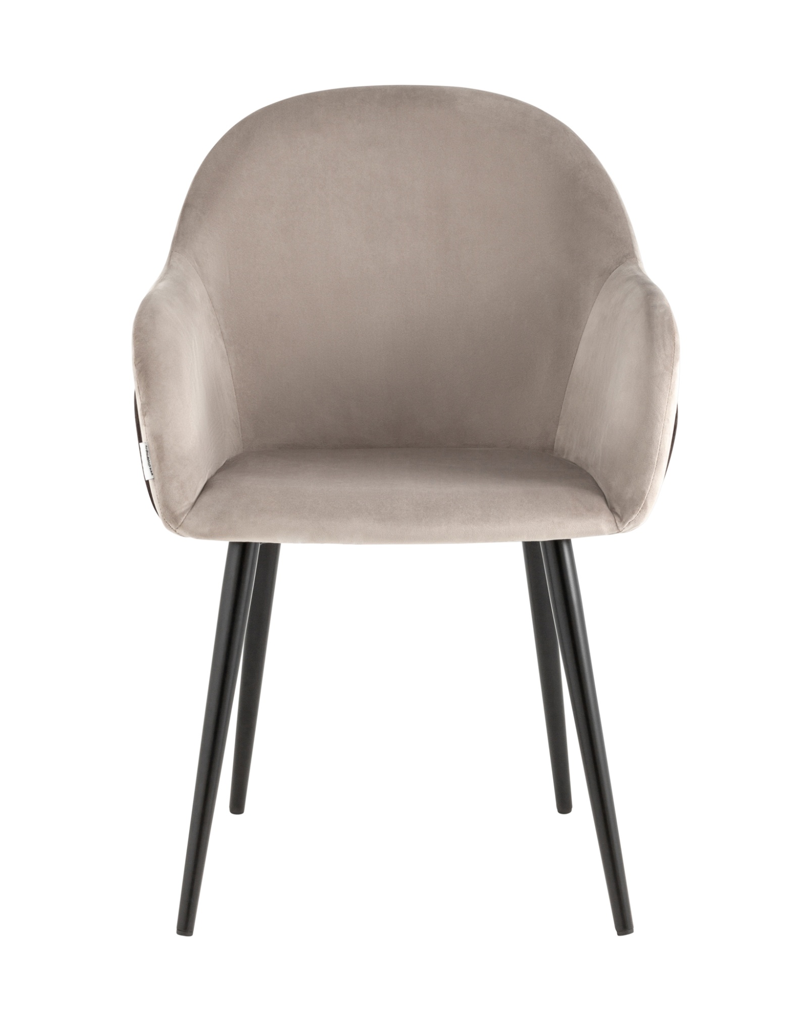 Стул Новел велюр серо-коричневый Stool Group