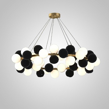 Кольцевые люстры и светильники LATTE D120 Black by ImperiumLoft