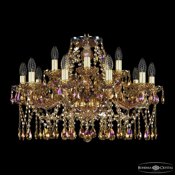 Люстра хрустальная 1413/10+5/240 G M777 Bohemia Ivele Crystal