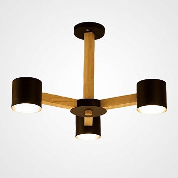 Люстра на штанге MALMO L3 Black by ImperiumLoft