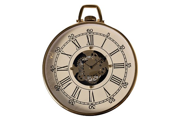 Часы настенные круглые белые/золото Garda Decor 79MAL-5428-38G