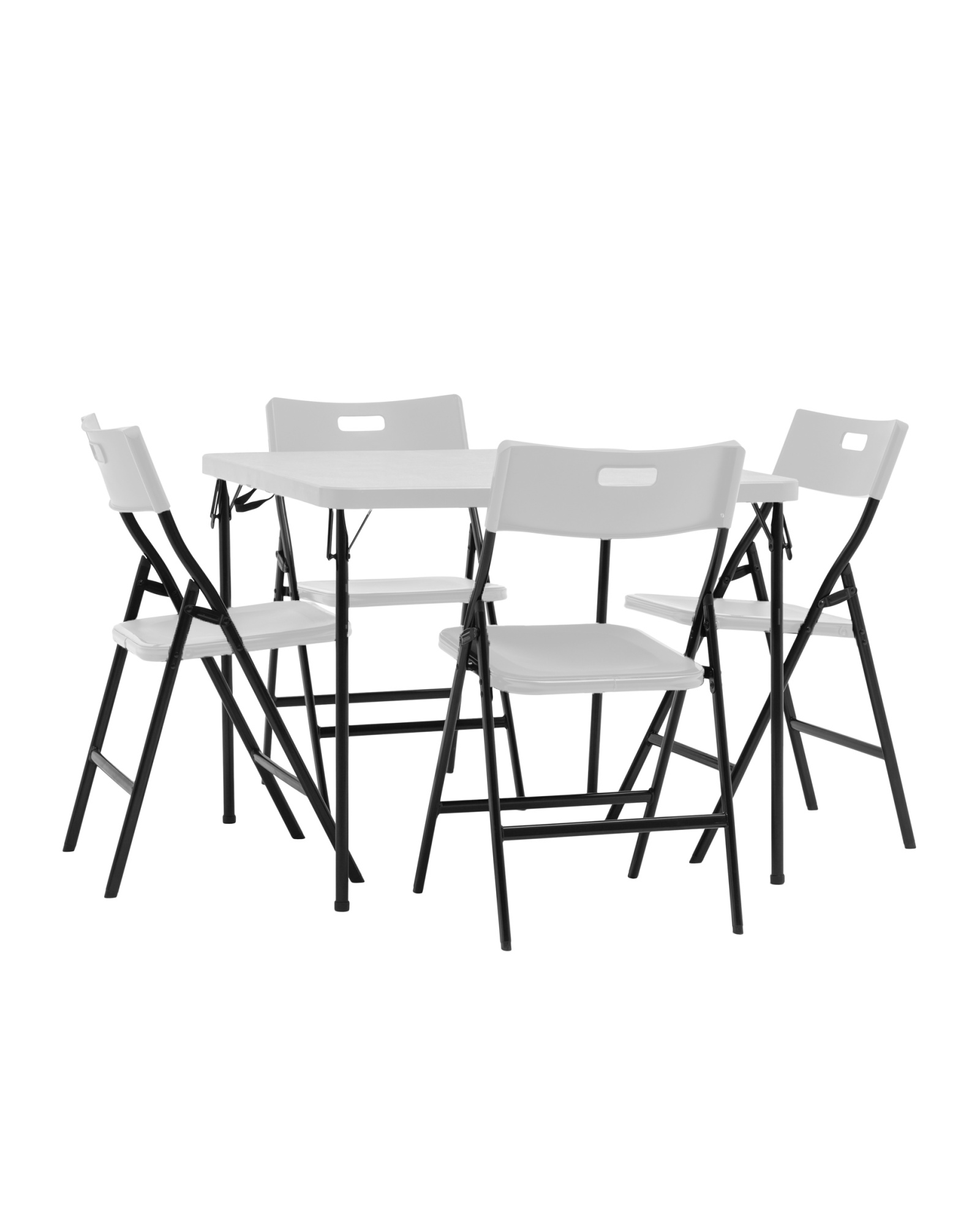 Комплект раскладного стола и стульев Кейт белый Stool Group