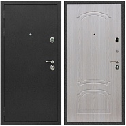 Дверь входная Graf Люкс ТП-70 Черный крокодил / МДФ 6 мм ФЛ-140 Дуб беленый