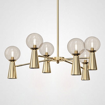 Потолочная люстра ABELINA L12 Gold Amber by ImperiumLoft