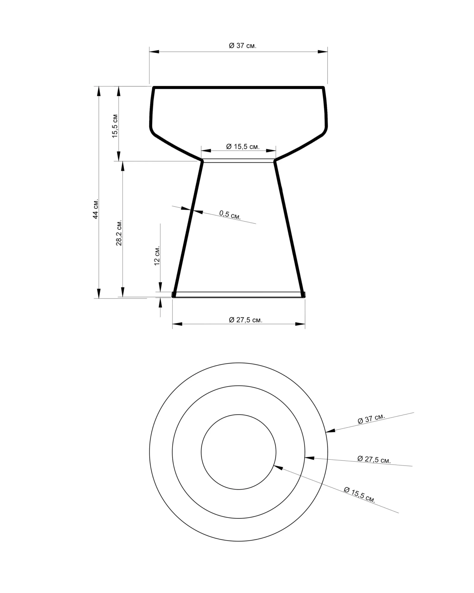 Серо-коричневый  столик Флумс Louvre Home P3118XC
