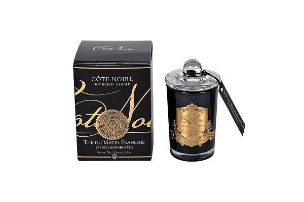 Свеча ароматическая French Morning Tea в стакане в упаковке Garda Decor 96СN7501