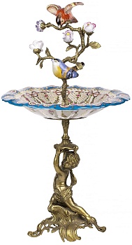 Чаша с птицами Glasar 31G2055/C573KC/NB4106