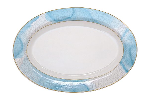 Тарелка овальная "Azzuro" 30 см Garda Decor 26FC-TAROV-AZZURO-30