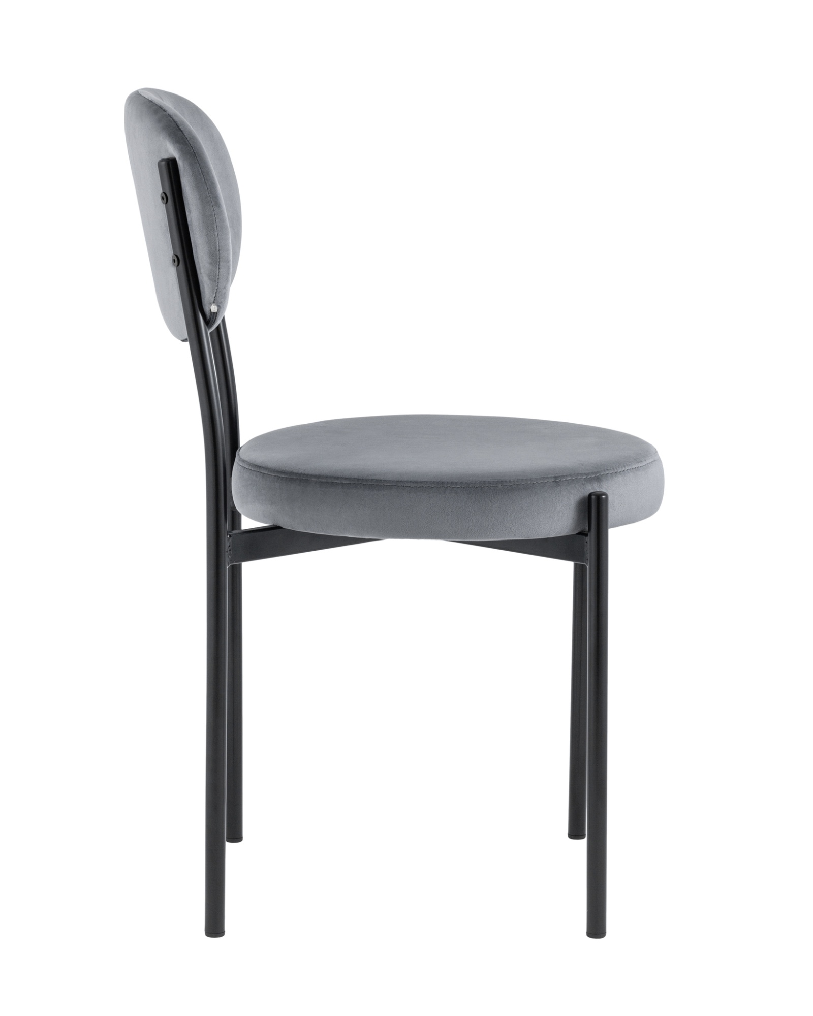 Стул Бриф велюр серый Stool Group