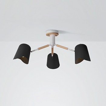 Люстра на штанге NOTCH D70 Black by ImperiumLoft