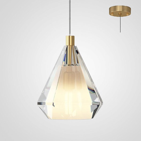Подвесной светильник SOLDIS brass by ImperiumLoft