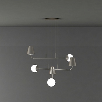 Подвесная люстра MONIKA Nickel by ImperiumLoft