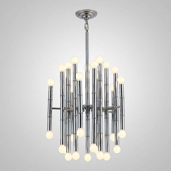 Подвесная рядная люстра CONSTA L30 Chrome by ImperiumLoft