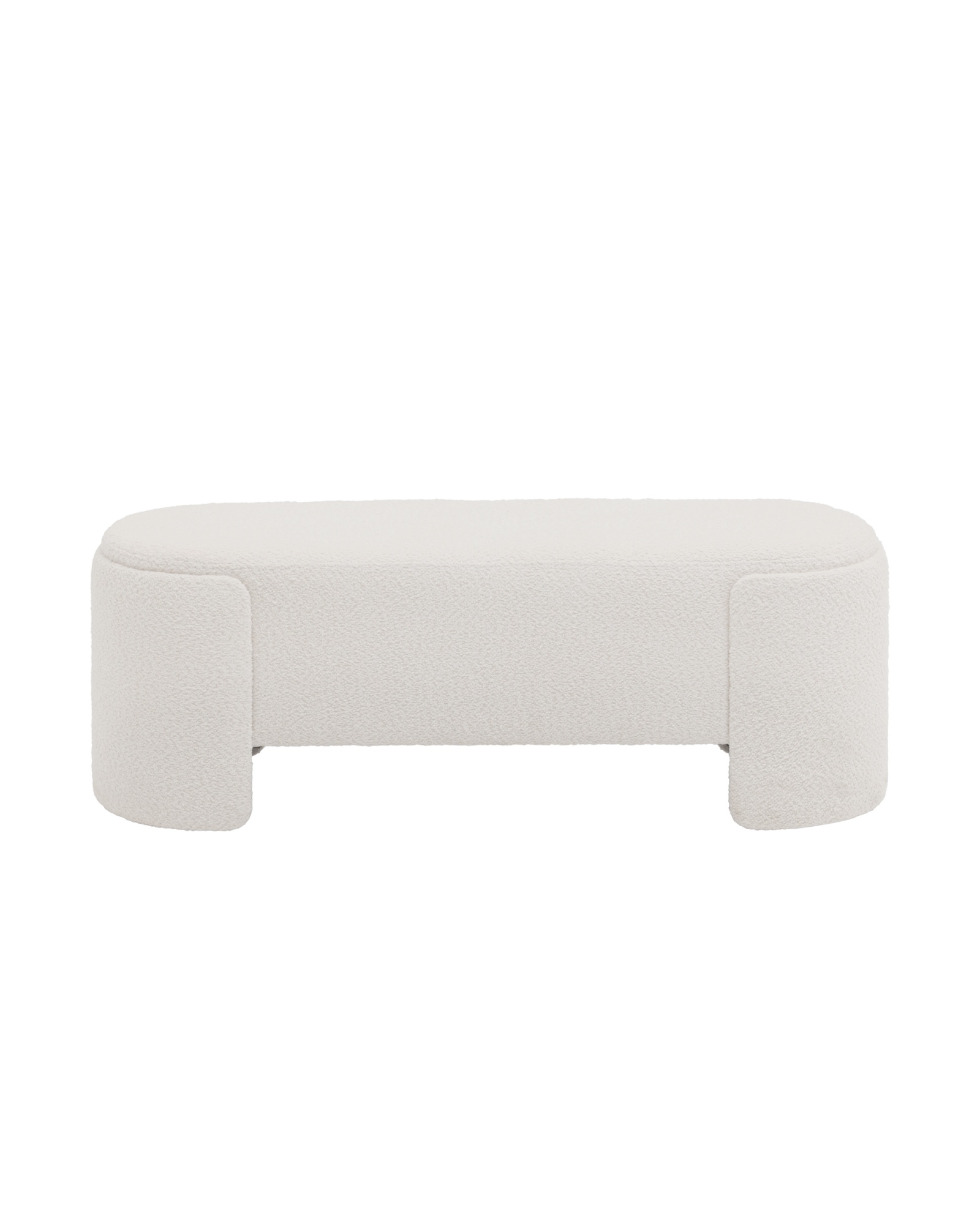 Банкетка Taks букле белый Stool Group