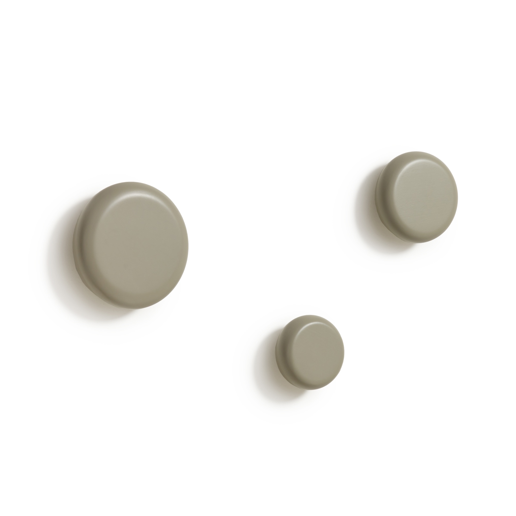 Nadue Набор из 3 настенных крючков из массива бука с серой отделкой La Forma (ex Julia Grup)