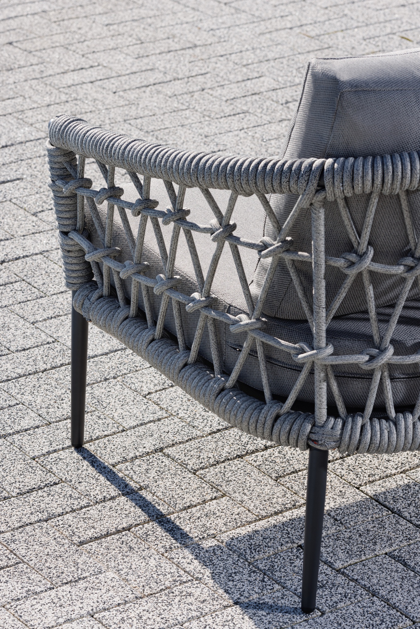 Диван двухместный уличный "Муза" с оплеткой Garda Decor 39AR-A369B6-4