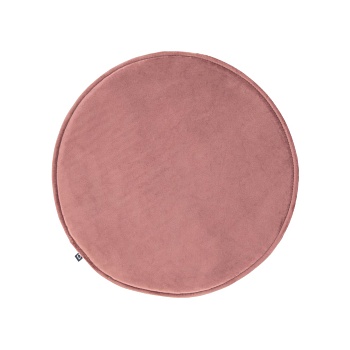 Круглая бархатная подушка на стул Rimca розовая 35 см La Forma (ex Julia Grup)