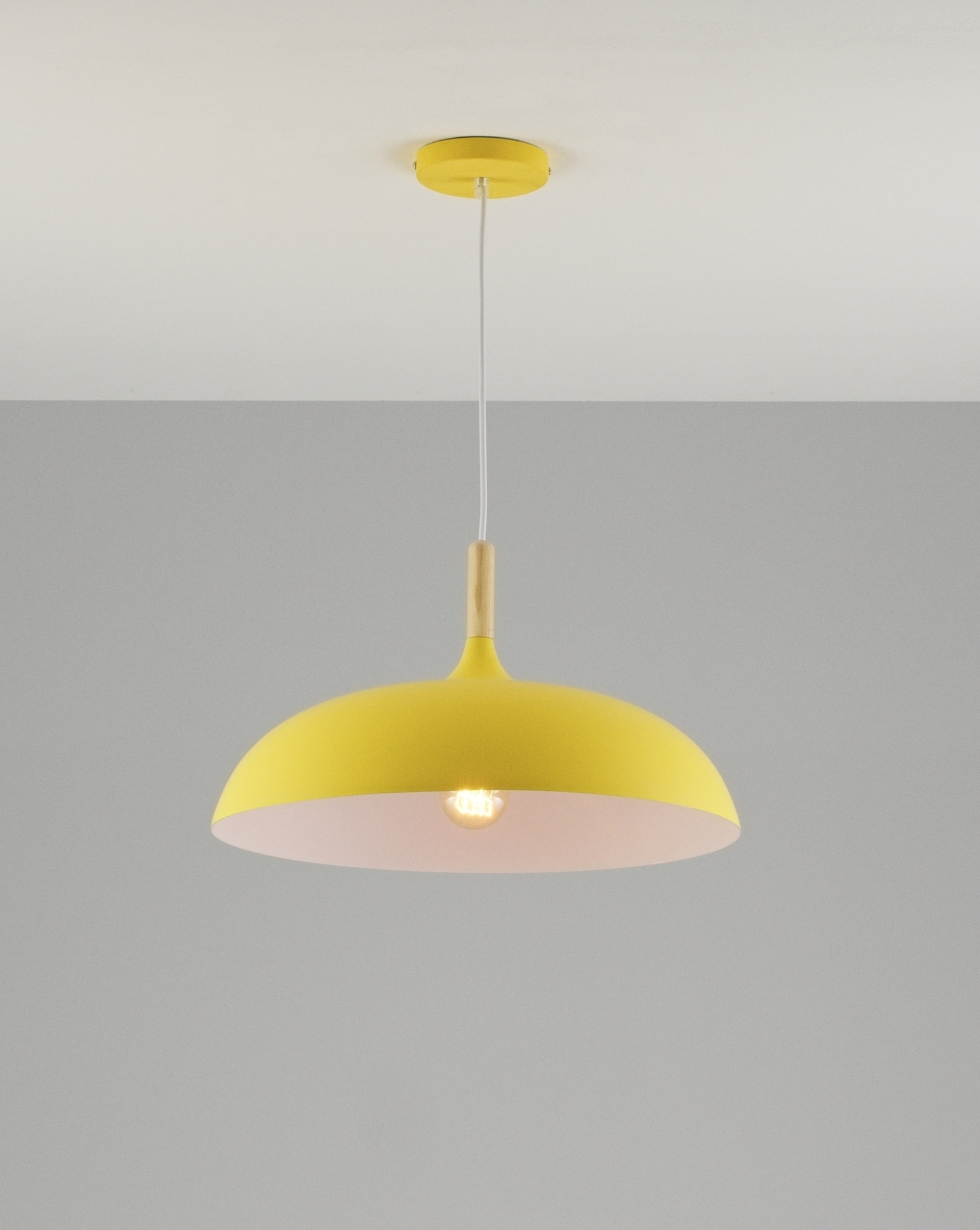 Подвесной светильник Moderli GD-C001-E450 желтый Eline 1*E27*60W