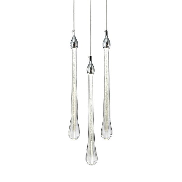 Подвесной светильник Delight Collection Teardrop 3 chrome