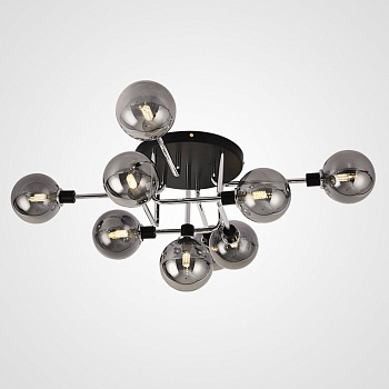 Подвесная люстра NEXO 9 Серый, Серебро by ImperiumLoft