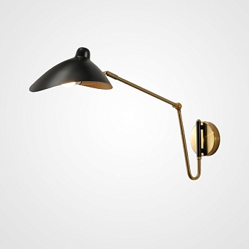 Настенный светильник HILDBORG L65 Brass Black Matt by ImperiumLoft