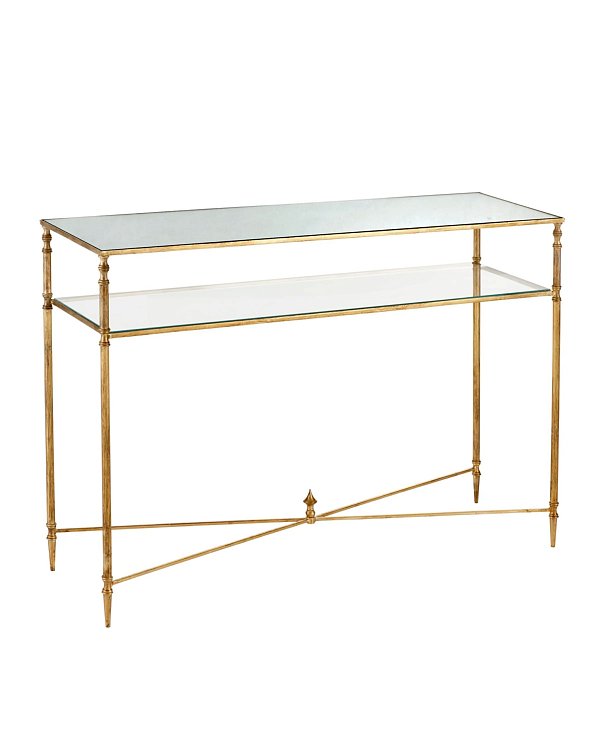Золотая консоль Хьюго Louvre Home LHFCT02927RJ