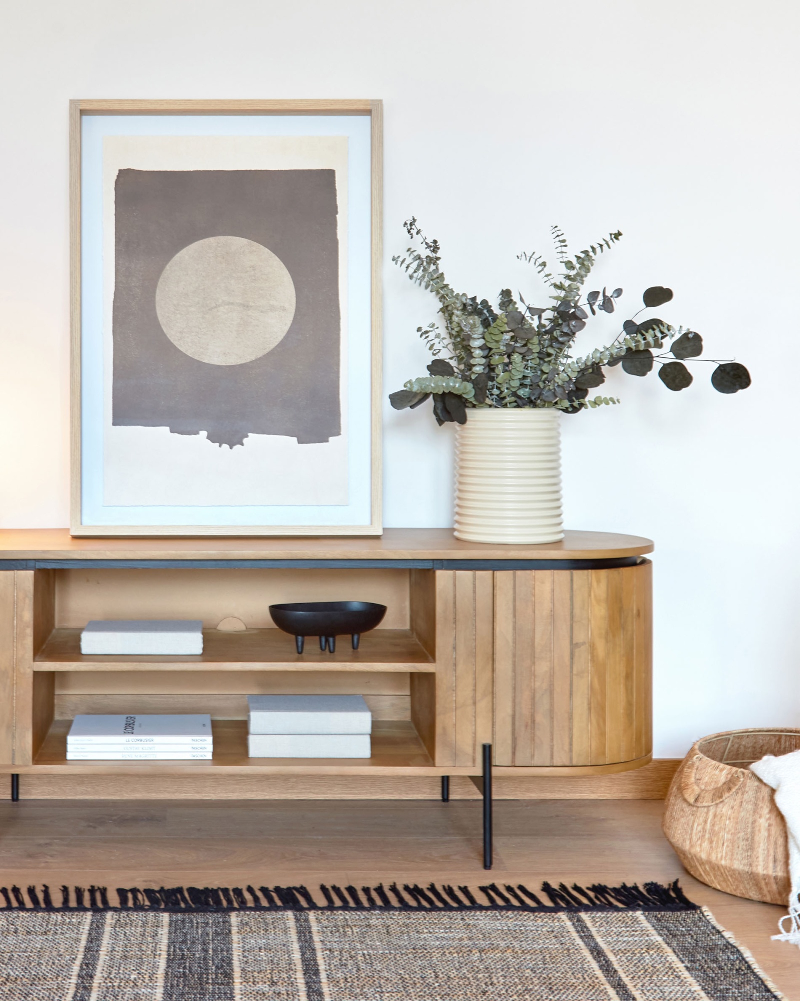 Картина Naira с черным кругом 60 х 90 см La Forma (ex Julia Grup)