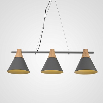 Реечный подвесной светильник NEXT Gray by ImperiumLoft