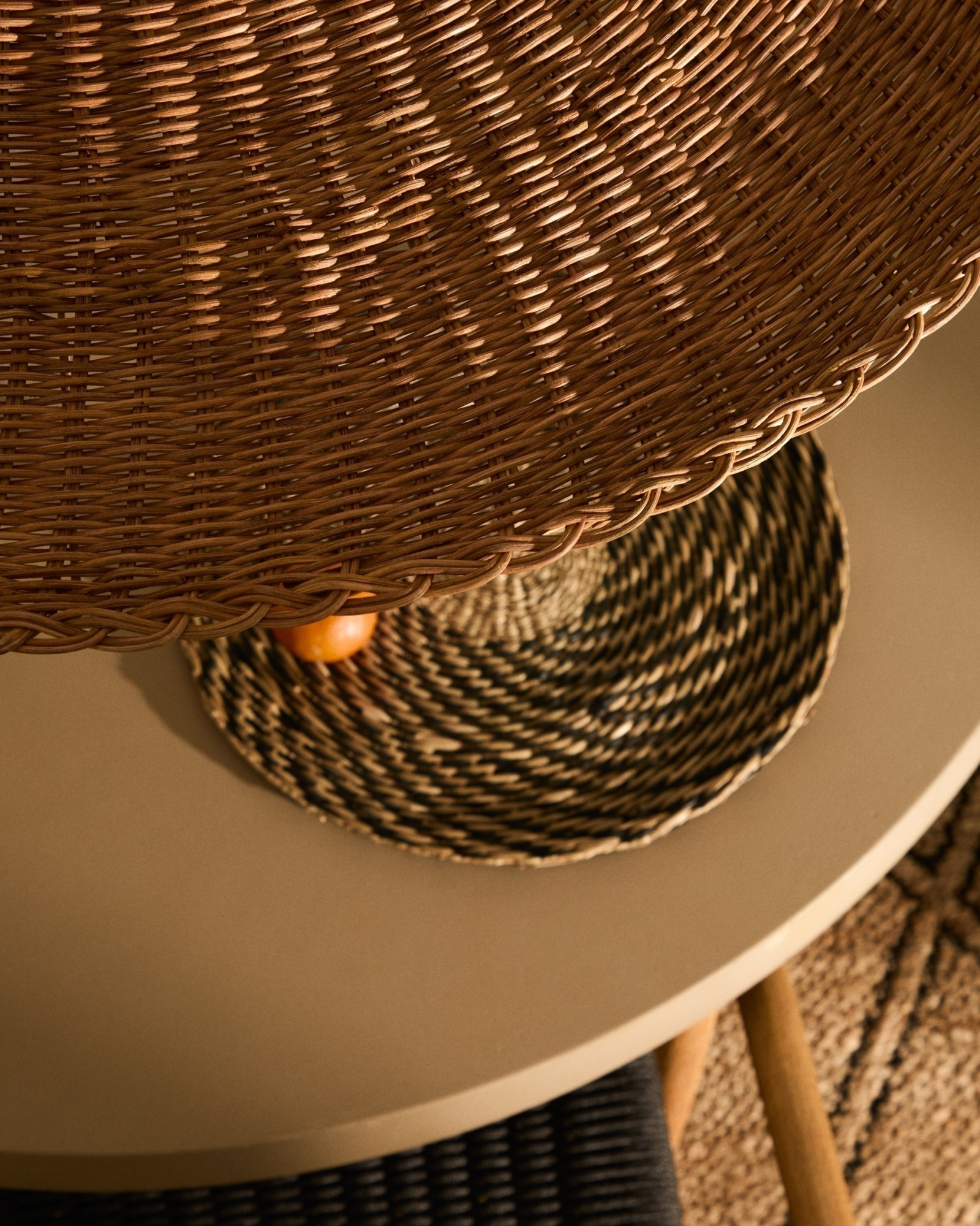 Bladia Абажур для подвесного светильника из ротанга с натуральной отделкой Ø70 см La Forma (ex Julia Grup)