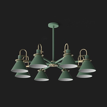 Люстра на штанге CODA D94 Green by ImperiumLoft