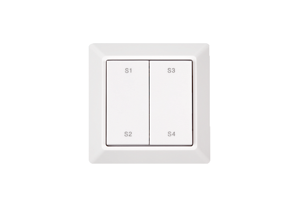 Настенная радио панельа  зоны и  сцены EasyDim ES-B-W-K2/Z1-NB