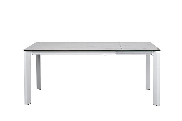 Стол обеденный раскладной керамический белый Garda Decor 83MC-1948DT WH