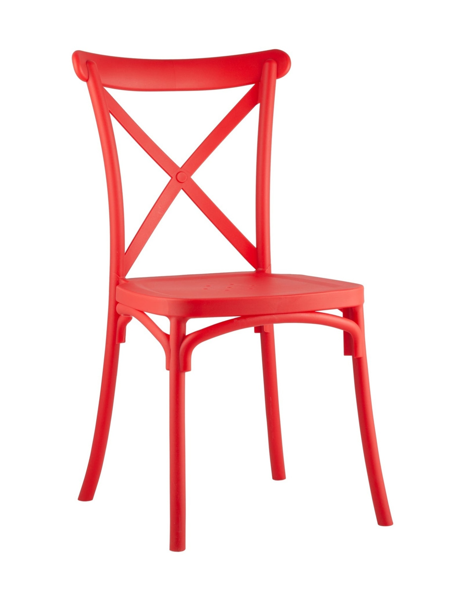Стул Кроссбэк пластиковый красный Stool Group