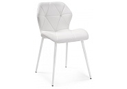 Стул Woodville Вальд экокожа белый / белый глянец 464191