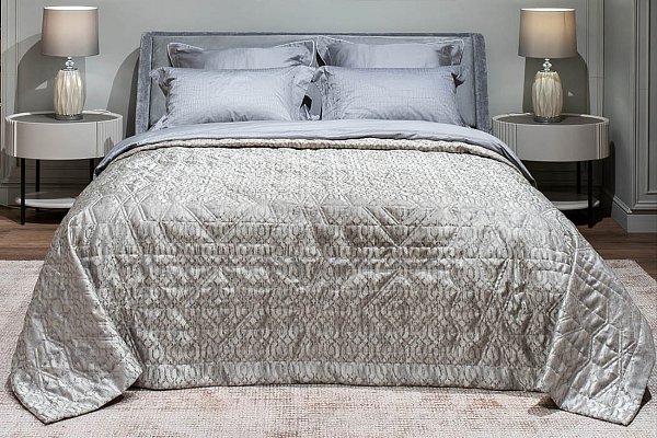 Покрывало HOUSTON 180х230см серое со стежкой Garda Decor 121GD-12113