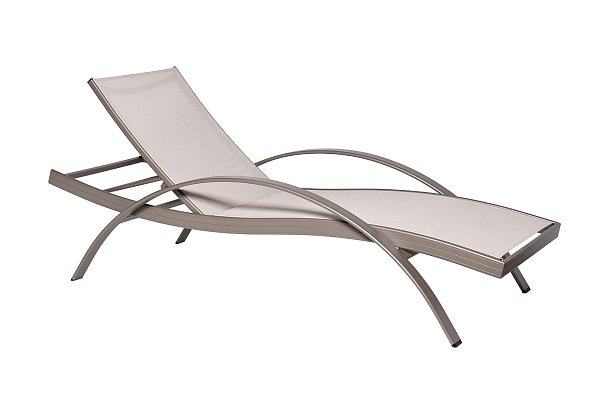 Шезлонг для отдыха текстиленовый Garda Decor 39AR-SHEZ-254