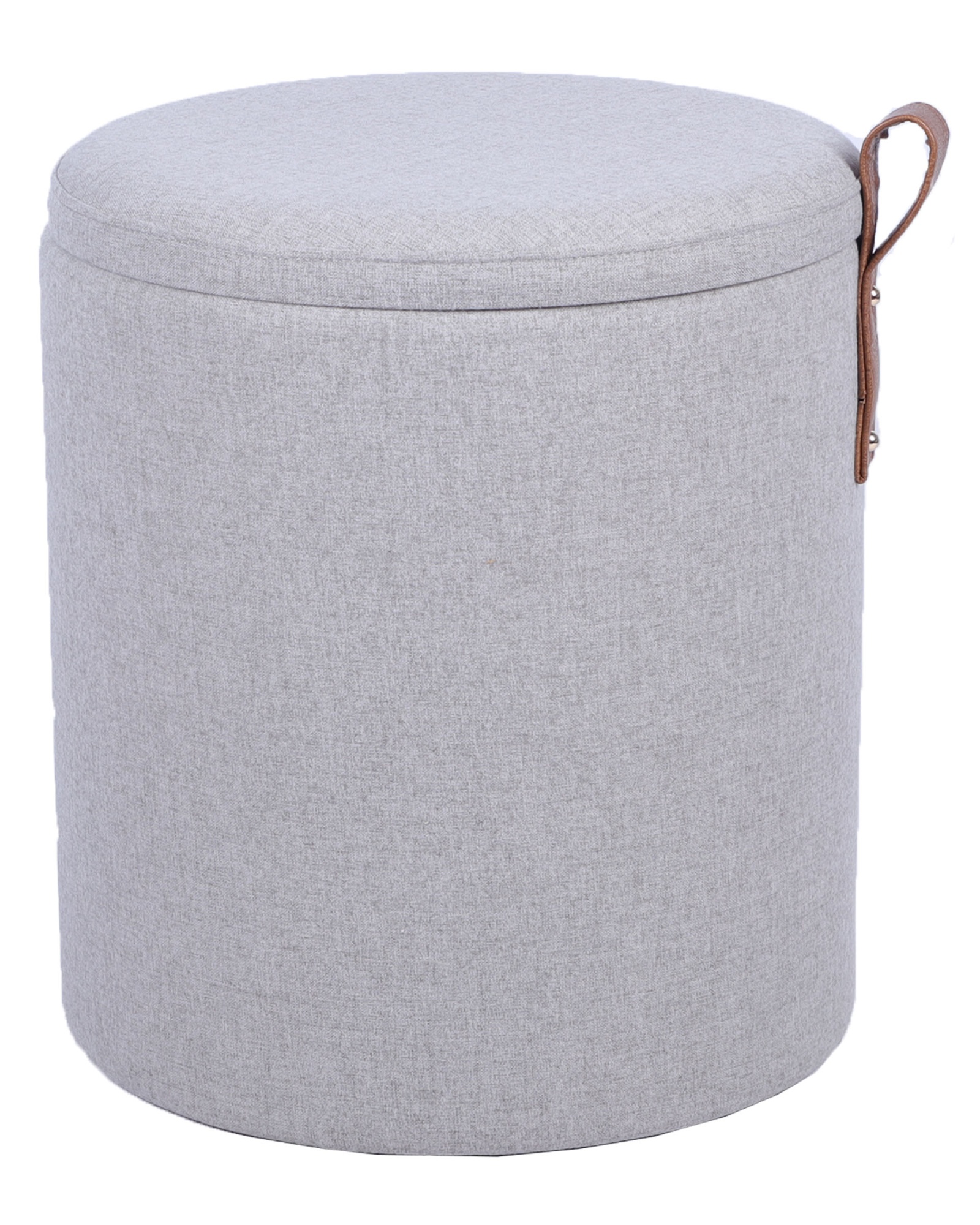 Пуф с ящиком Эркки рогожка S серый Stool Group